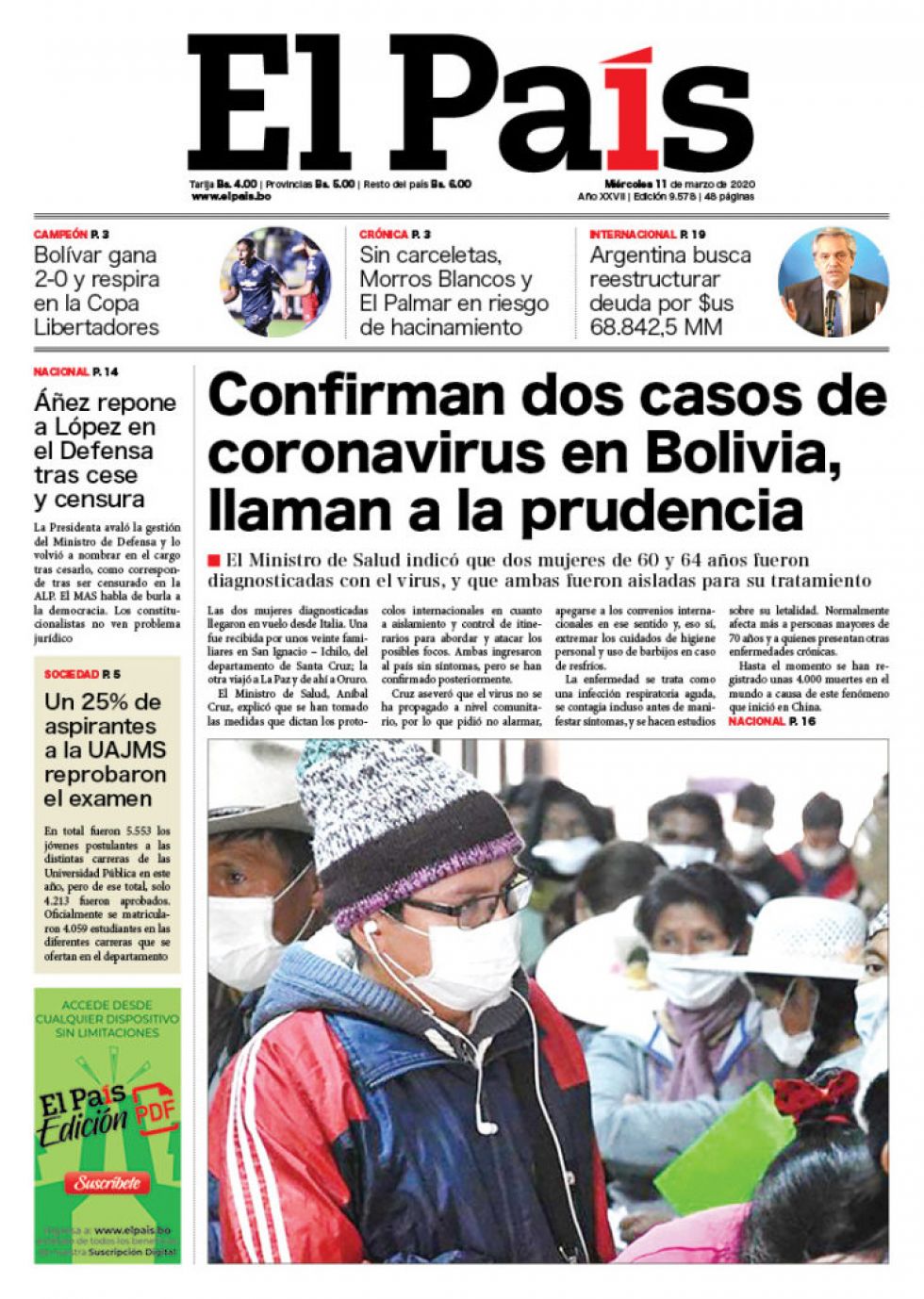 El País, Tarija.