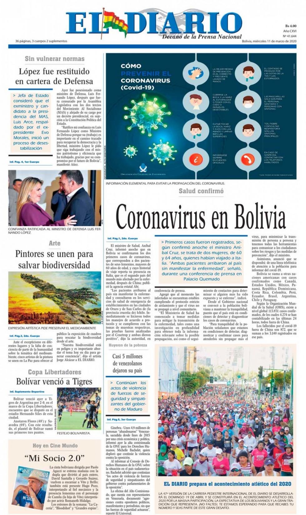 El Diario, La Paz.