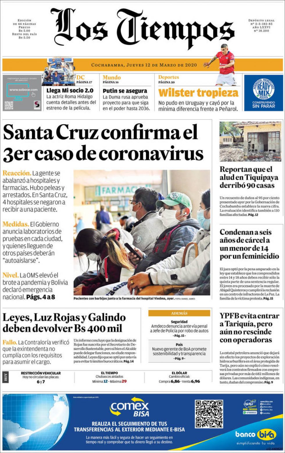 Los Tiempos, Cochabamba.