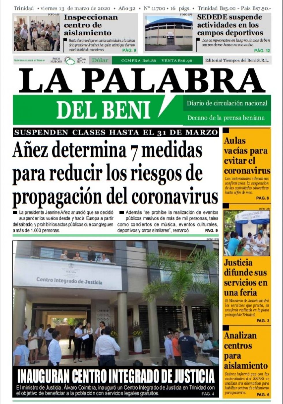 La Palabra del Beni.