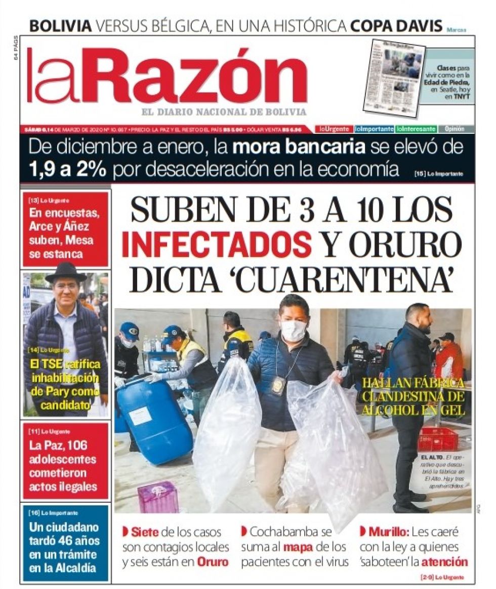 La Razón, La Paz.