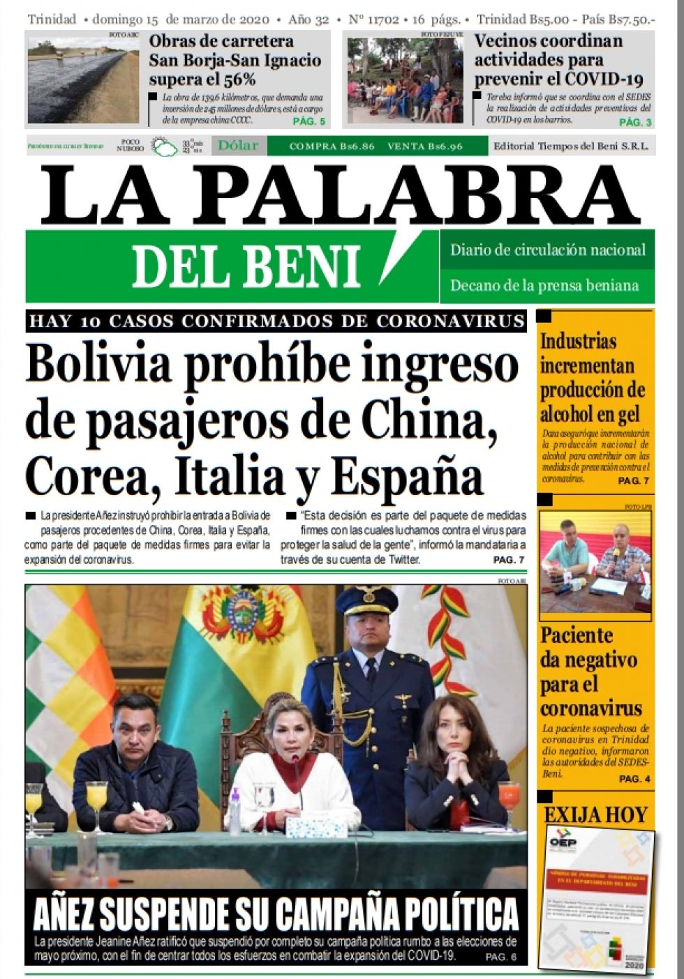 La Palabra del Beni.