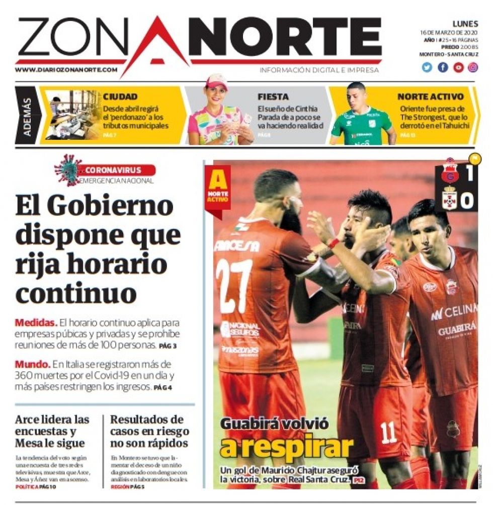Zona Norte, de Santa Cruz.