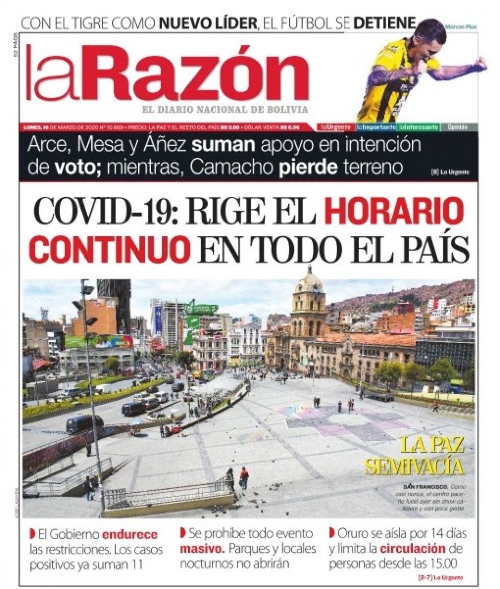 La Razón, La Paz.