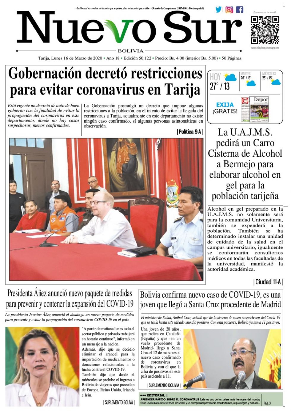 Nuevo Sur, Tarija.