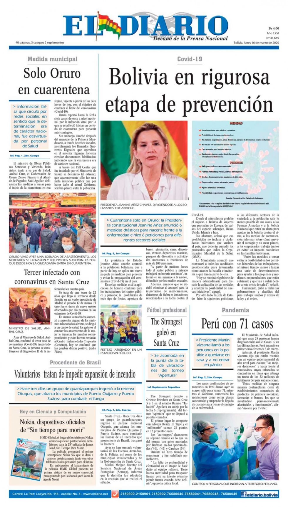 El Diario, La Paz.