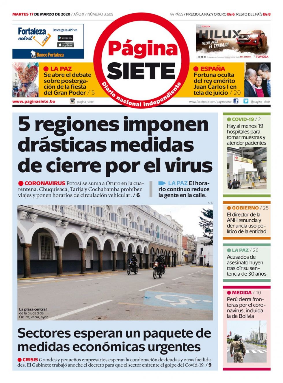 Página Siete, La Paz.