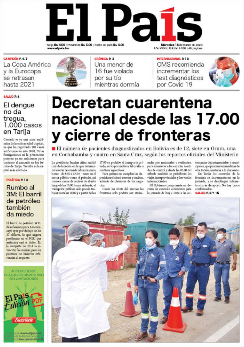 El País, Tarija.