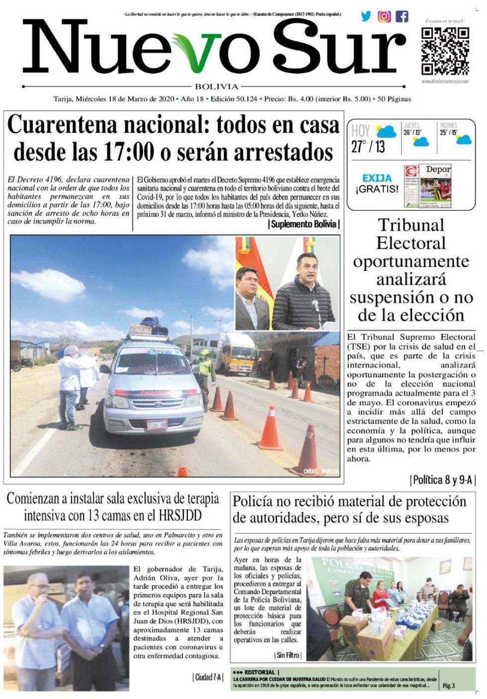 Nuevo Sur, Tarija.