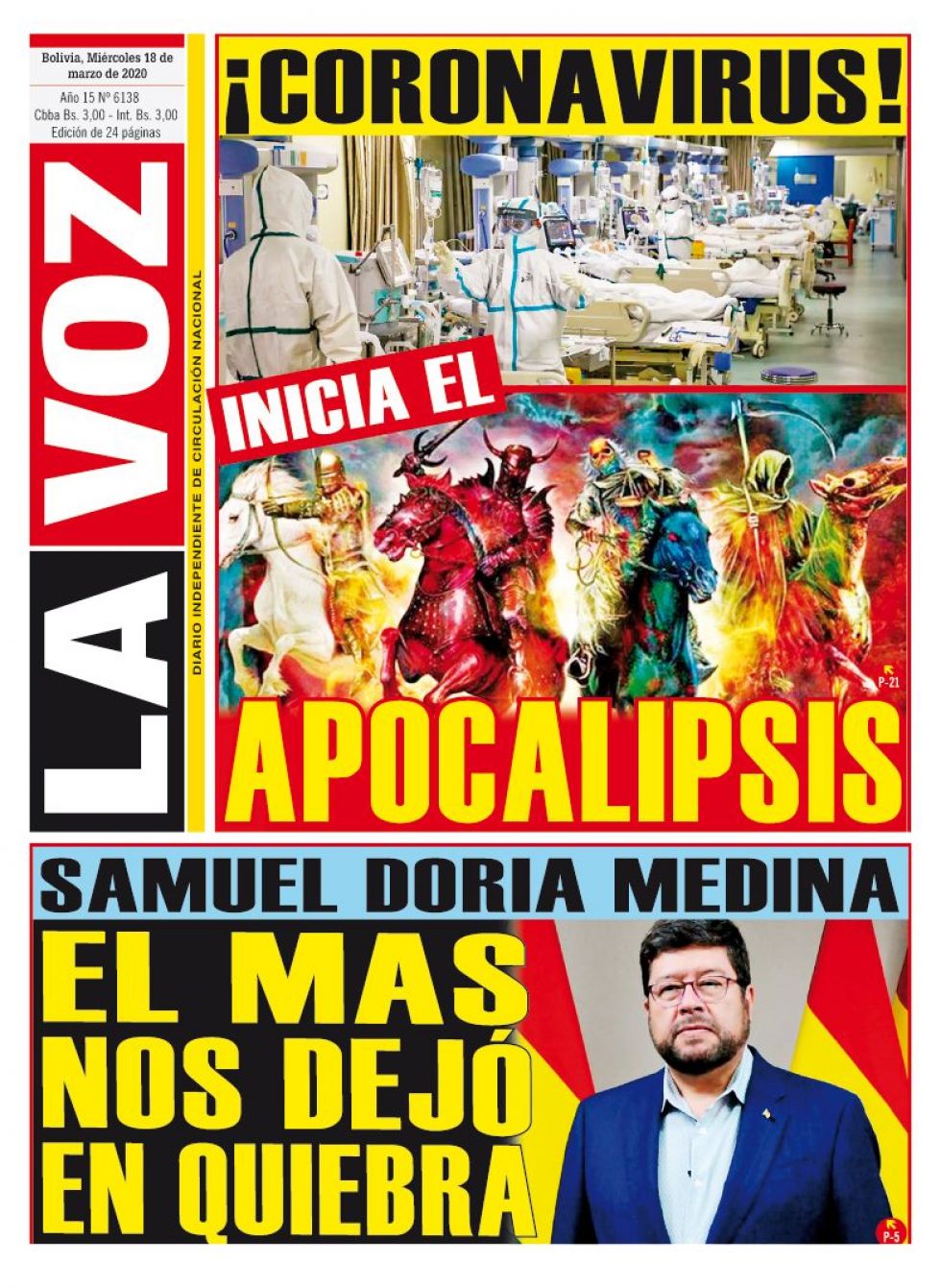 La Voz, Cochabamba.
