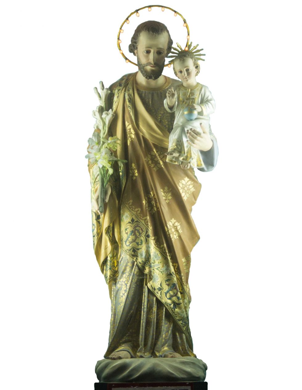 Escultura de San José que se encuentra en el templo de San Francisco.