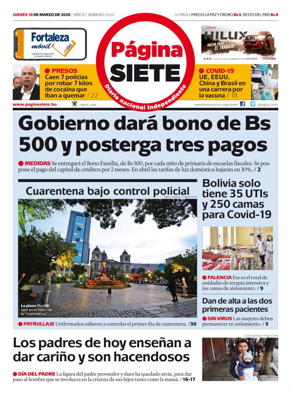 Página Siete, La Paz.