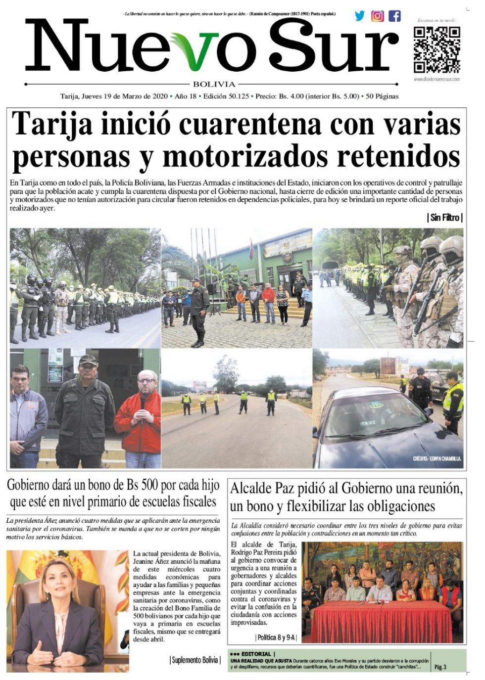 Nuevo Sur, Tarija.