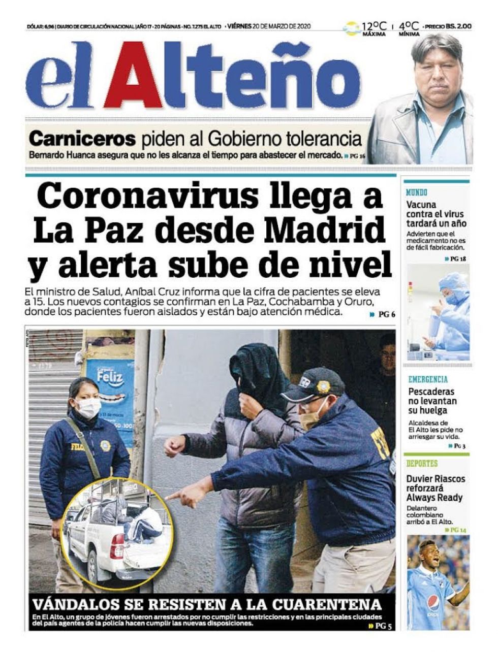 El Alteño, El Alto, La Paz.