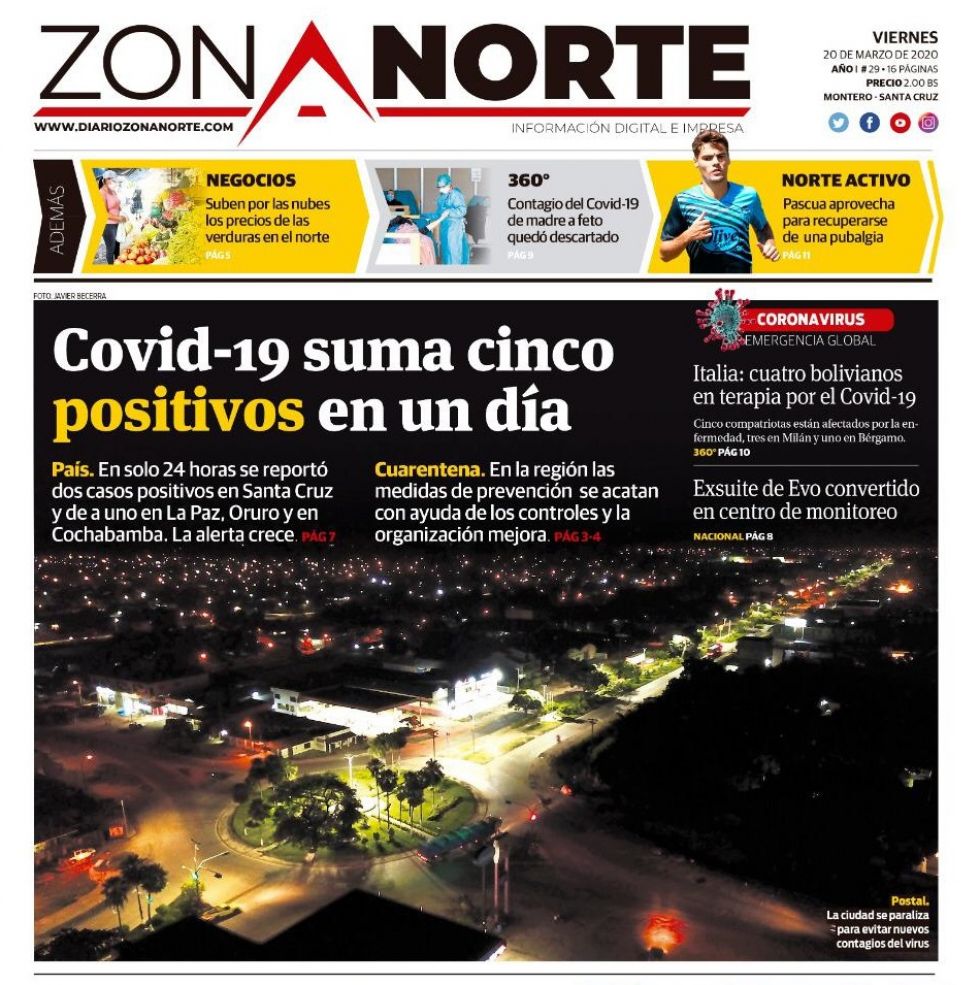 Zona Norte, Montero, Santa Cruz.