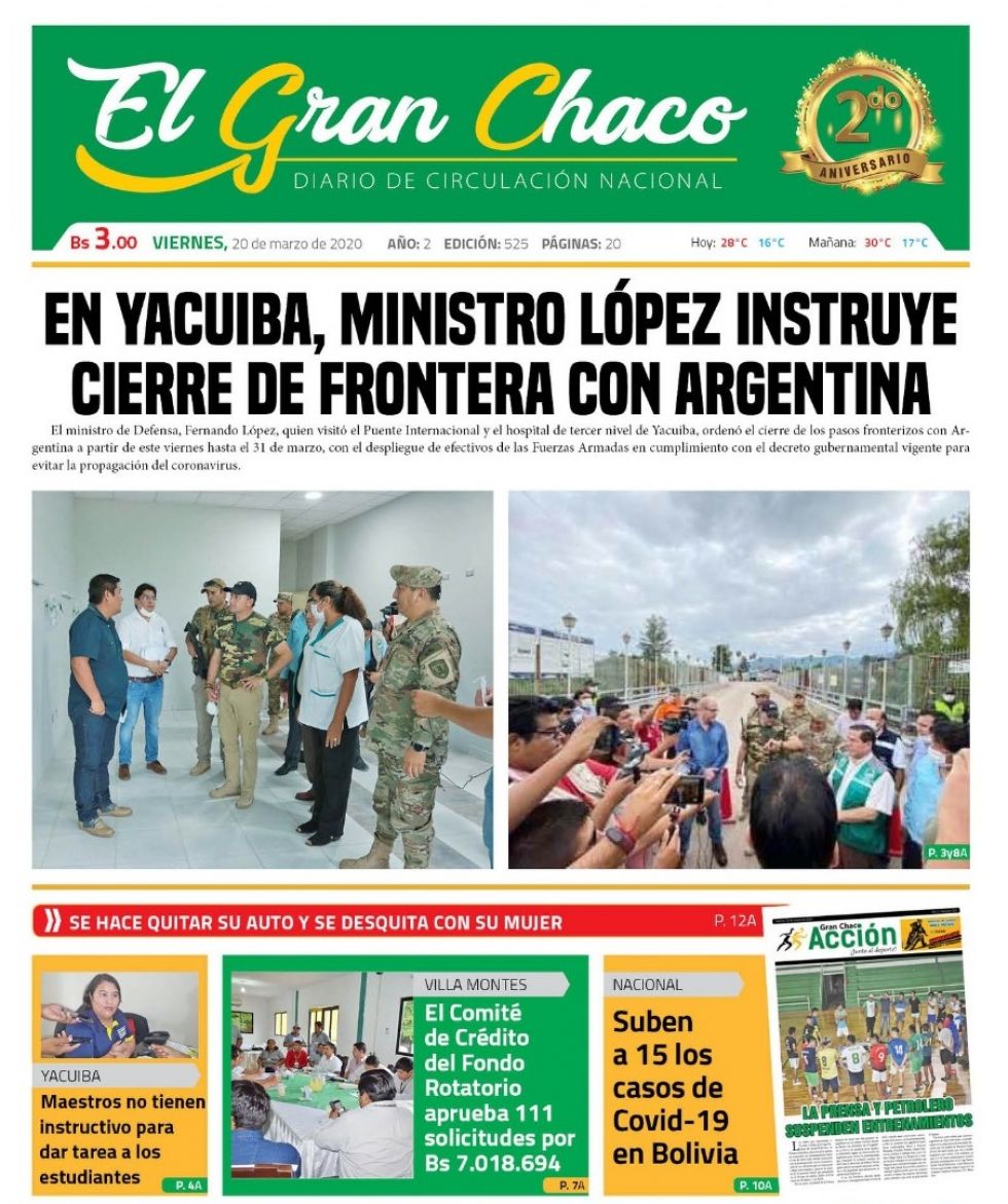 El Gran Chaco, Yacuiba, Tarija.