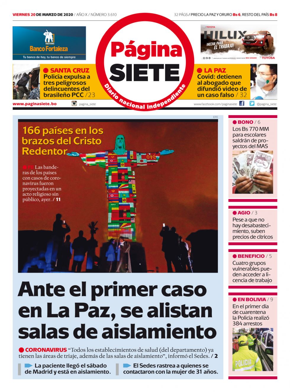 Página Siete, La Paz.