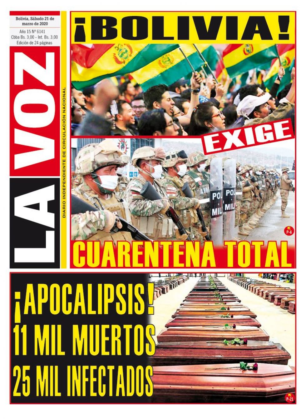 La Voz, Cochabamba.