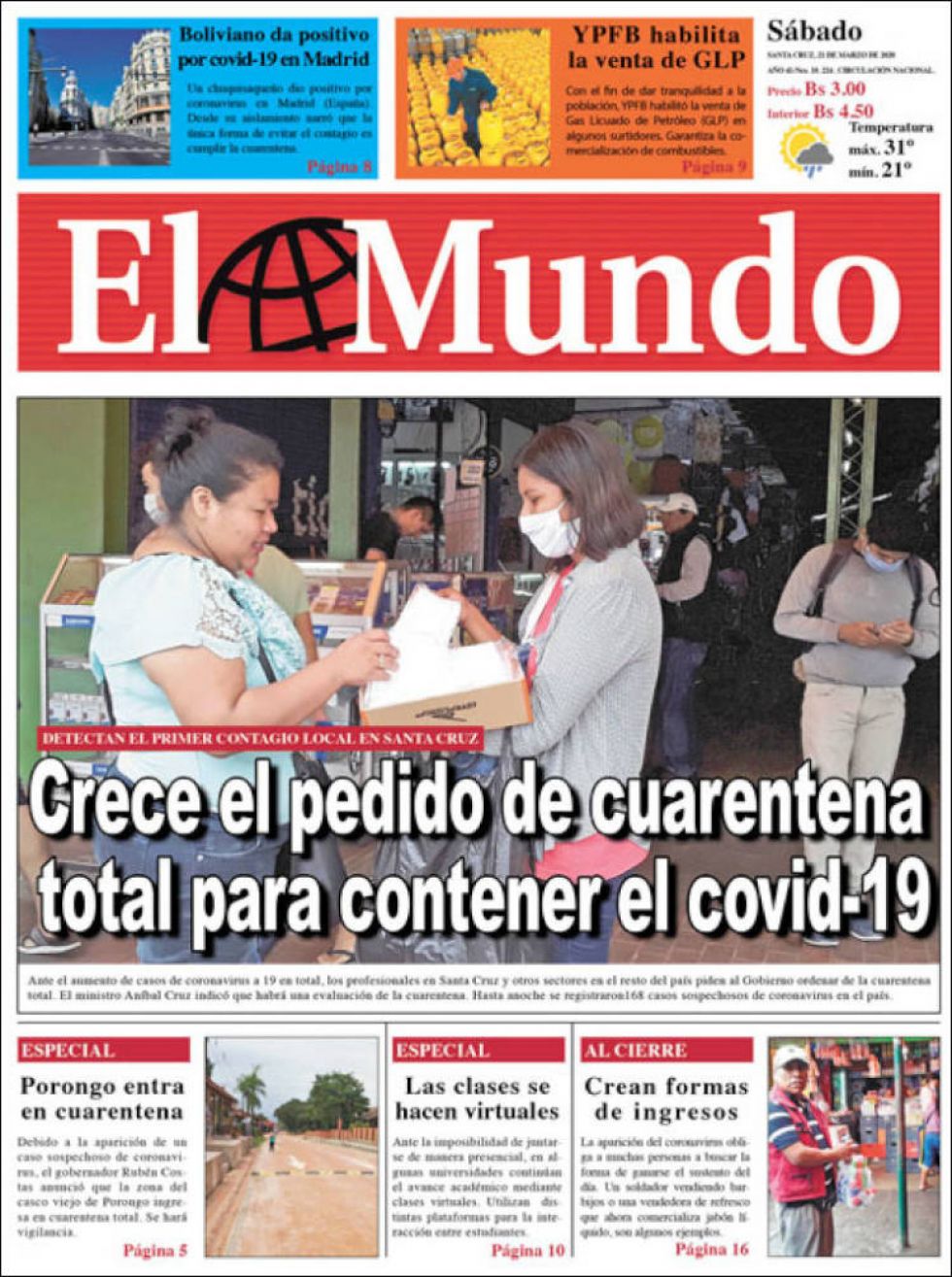 El Mundo, Santa Cruz.