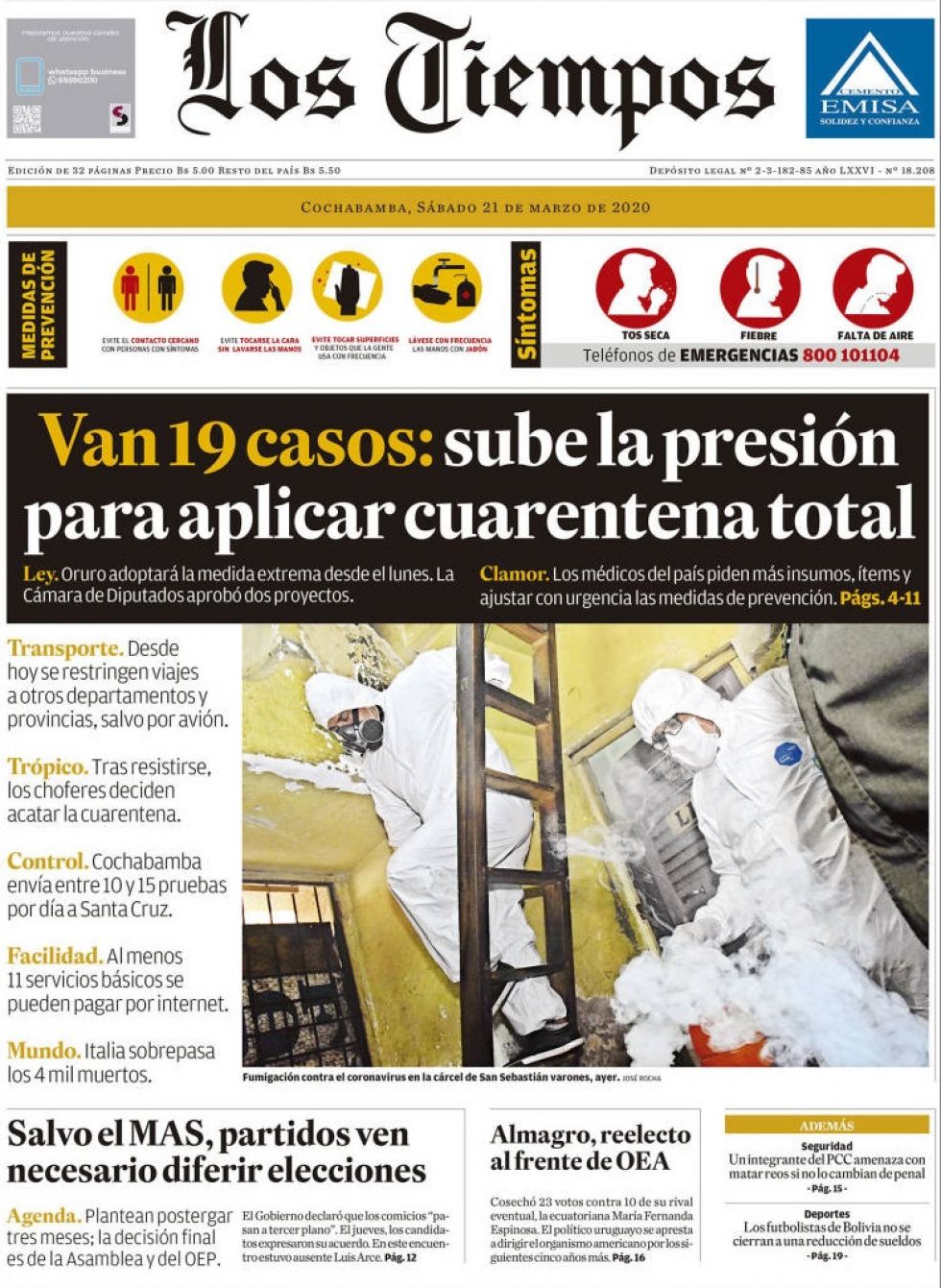 Los Tiempos, Cochabamba.