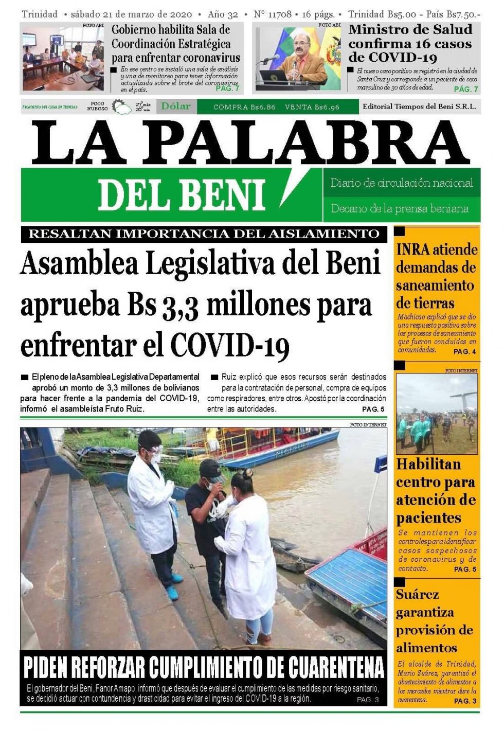 La Palabra del Beni.