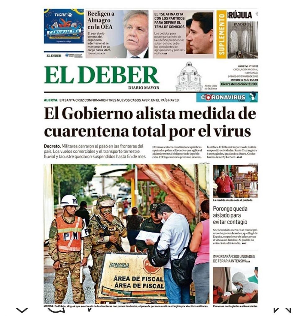 El Deber, Santa Cruz.