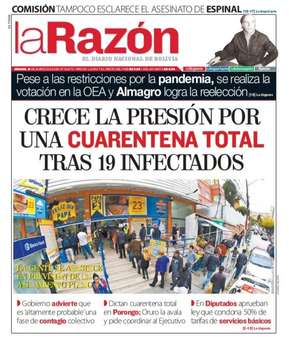 La Razón, La Paz.