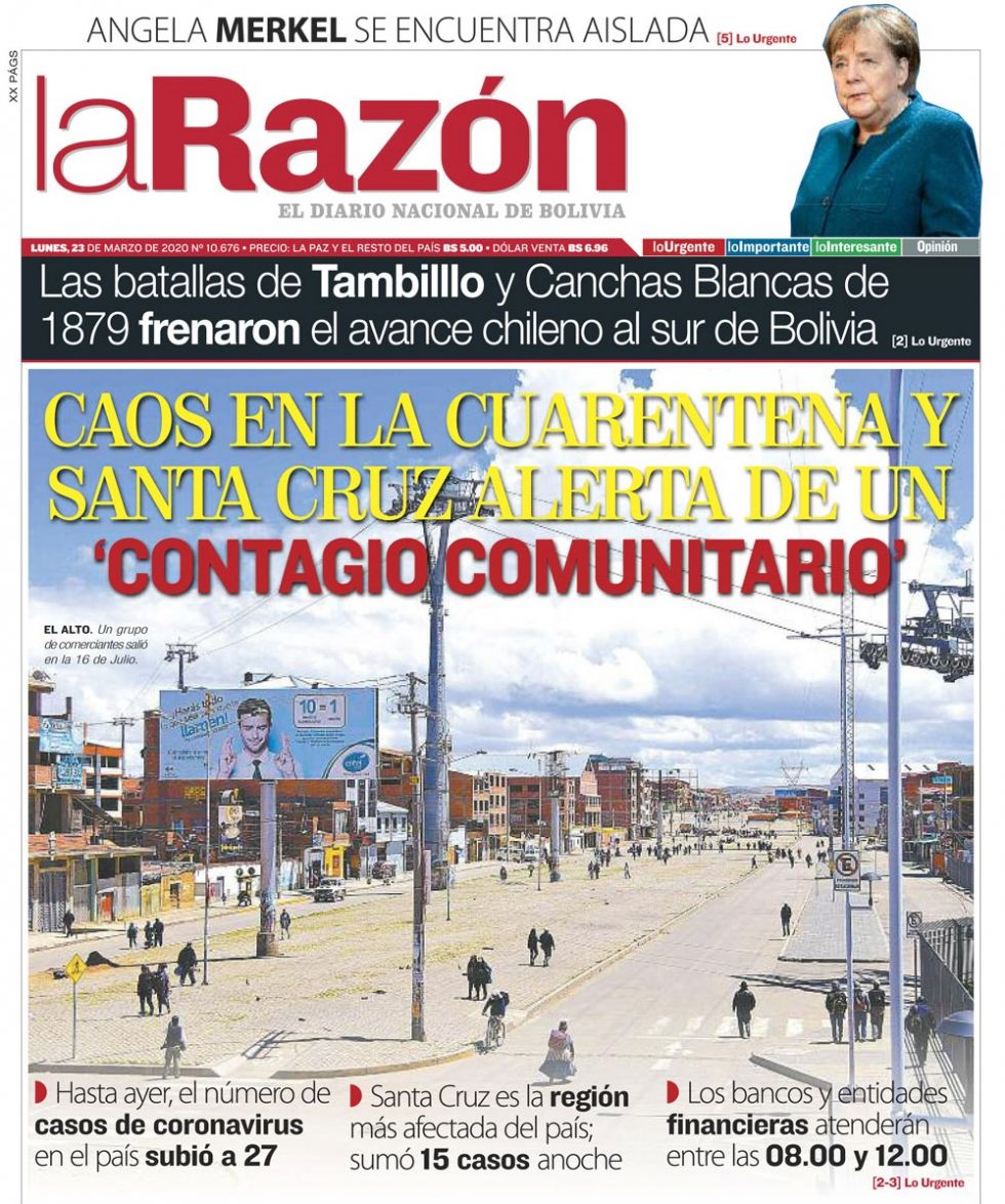 La Razón, La Paz.
