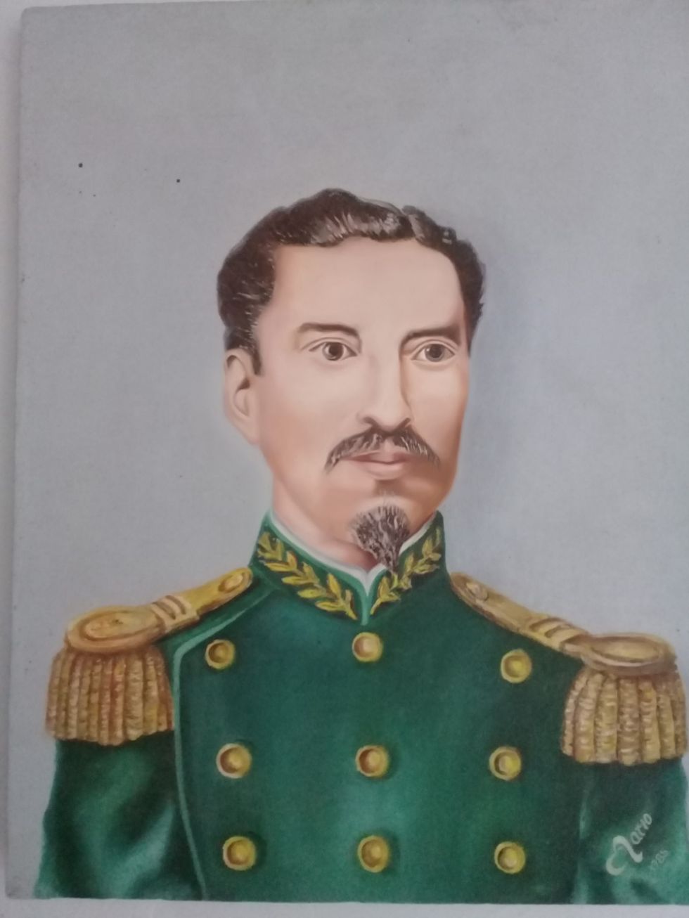 Lienzo del coronel en el museo en Talina.