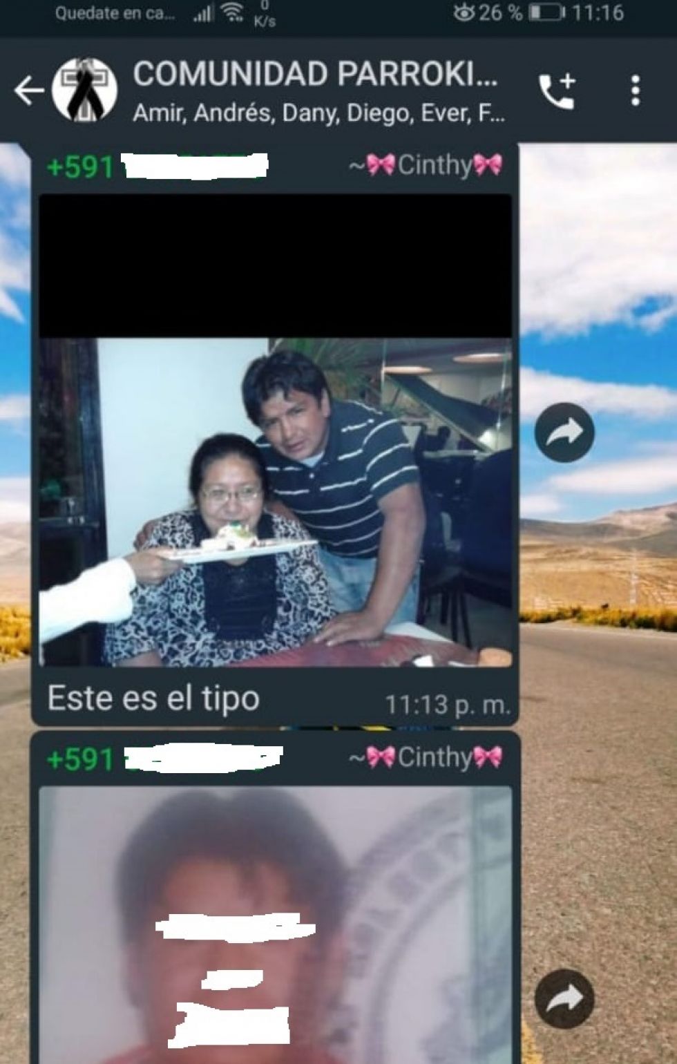Un ejemplo de cómo se difunde la fotografía.