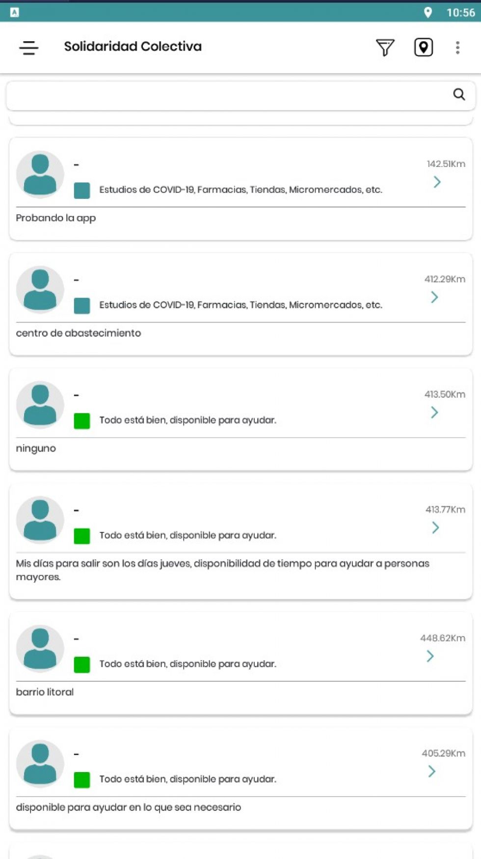 La aplicación está en la tienda de Google