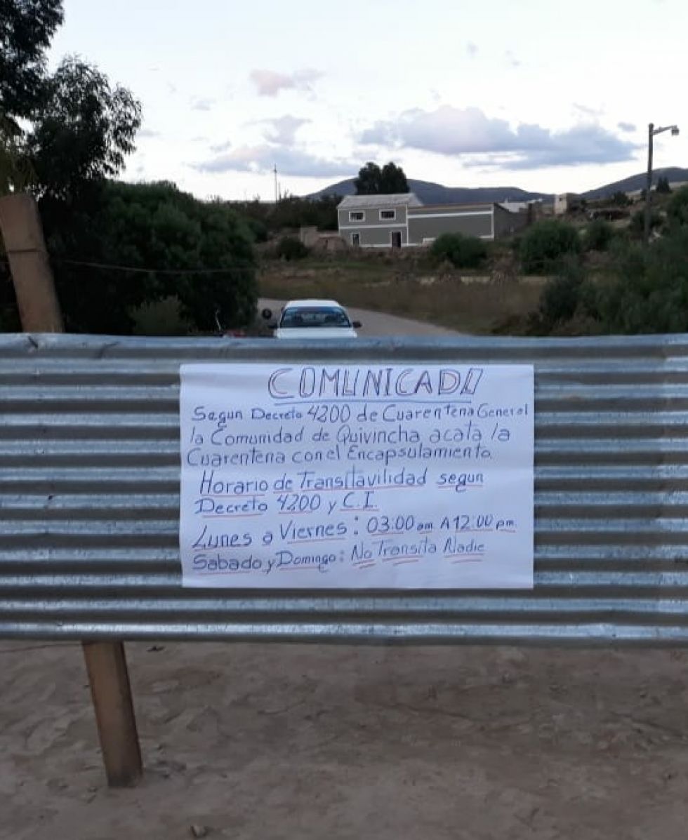 Los pobladores asumieron medidas de control en el municipio.
