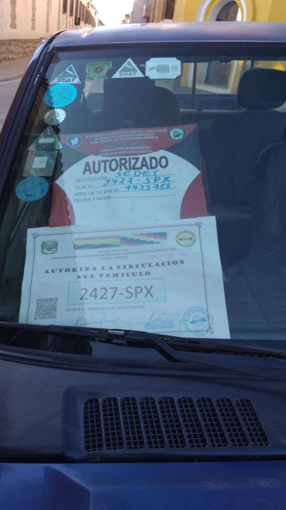 Motorizado del Sedes.
