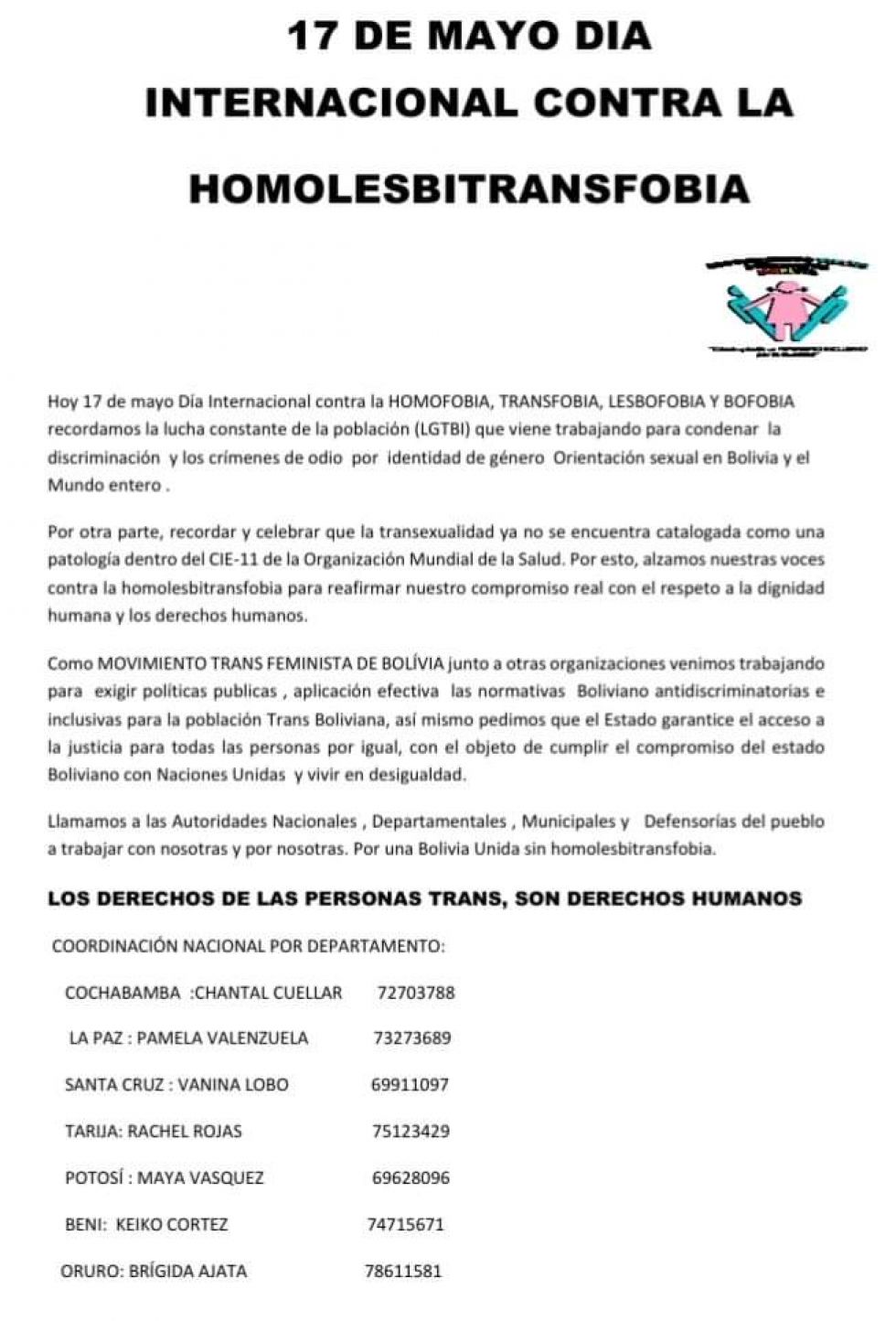 Se manifestaron con diferentes mensajes.