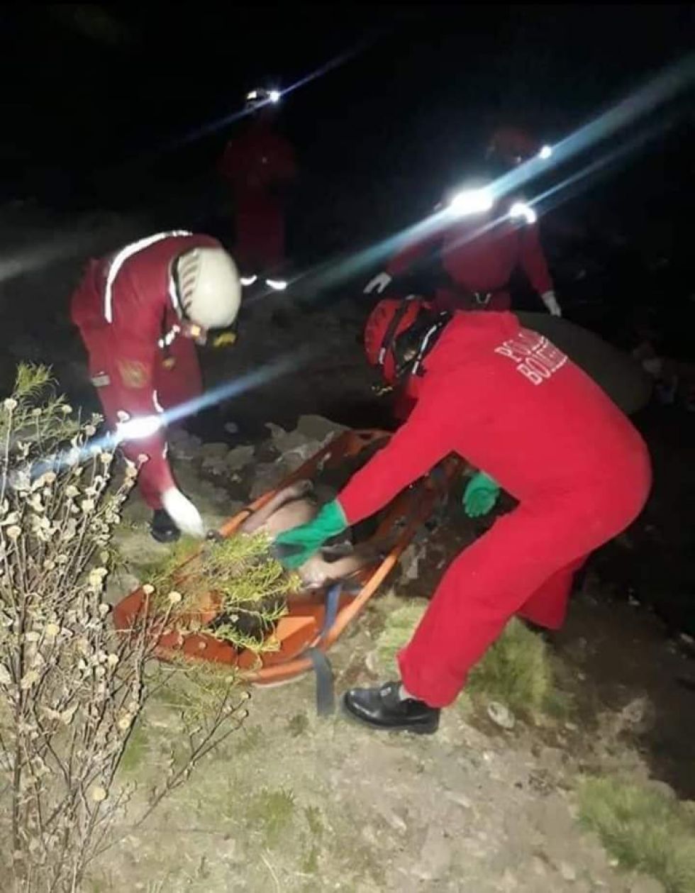 Rescate del cuerpo encontrado en Potosí
