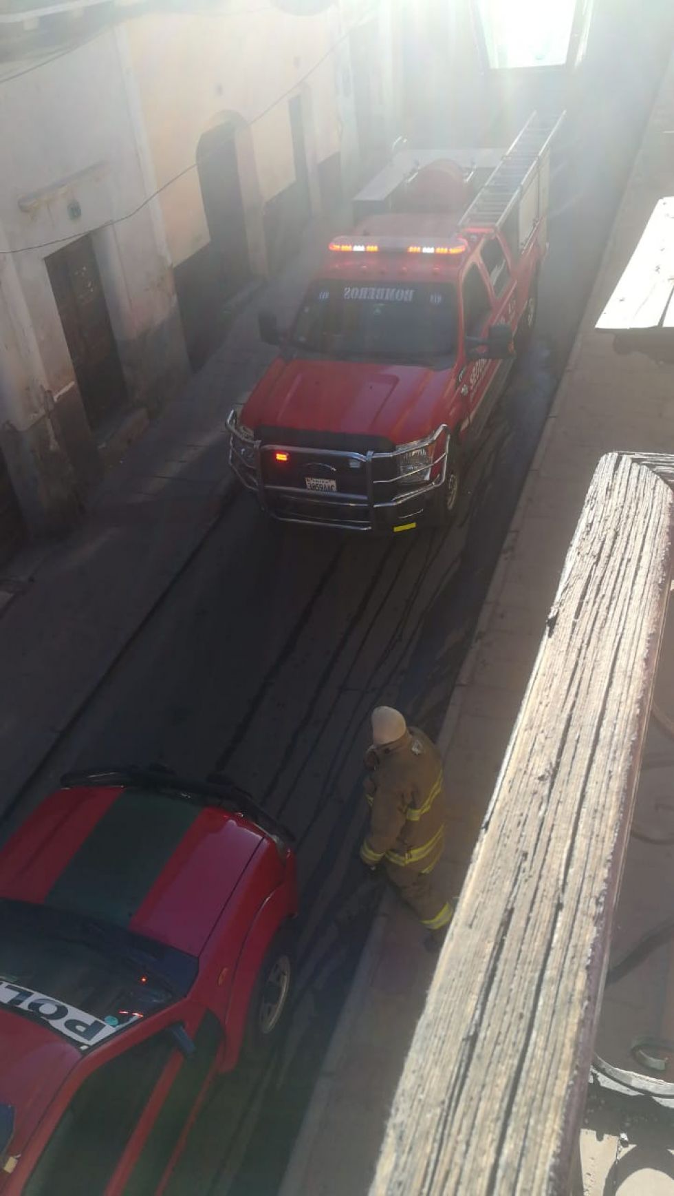 Bomberos acudió a sofocar el incendio