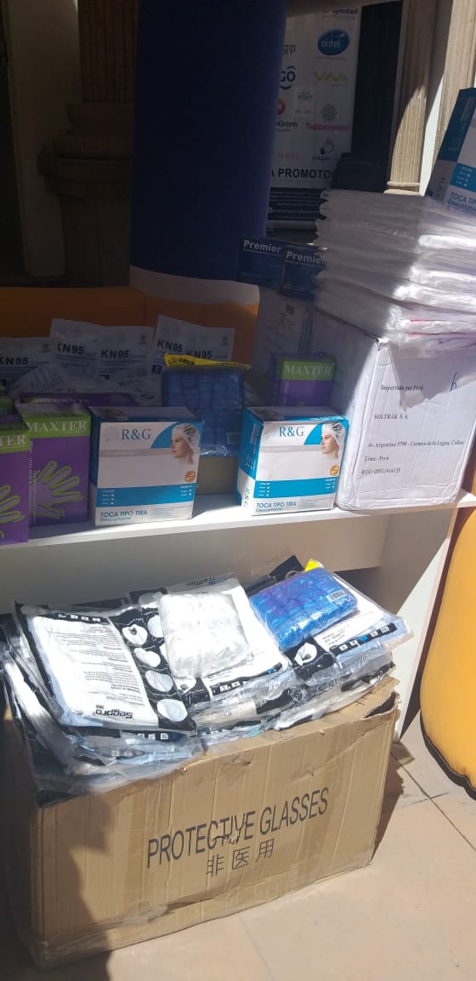 La donación está destinada al personal sanitario que trabaja en el Centro Covid que atiende a pacientes del Departamento. FOTO: LA PROMOTORA