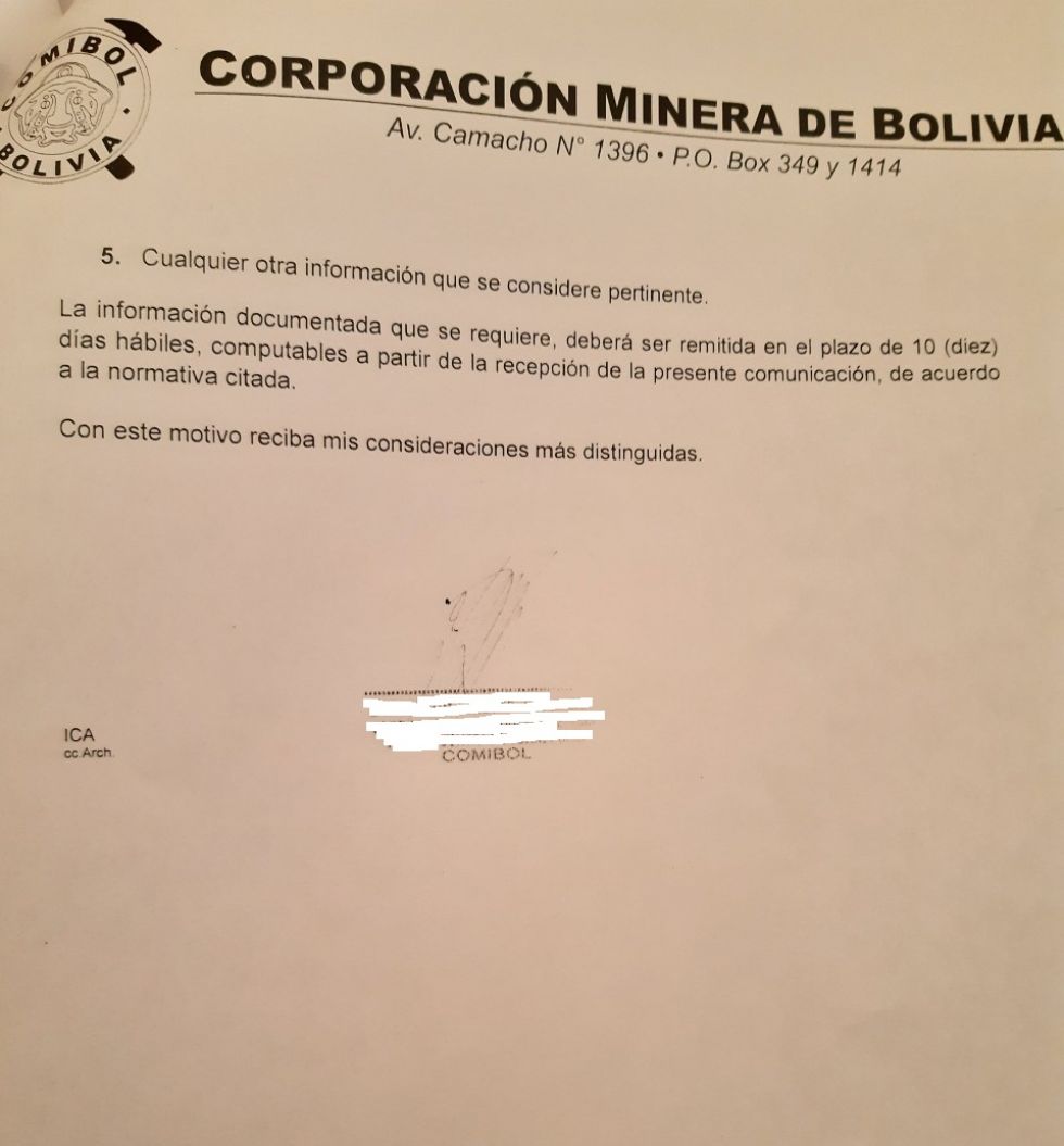 Los pedidos de información.