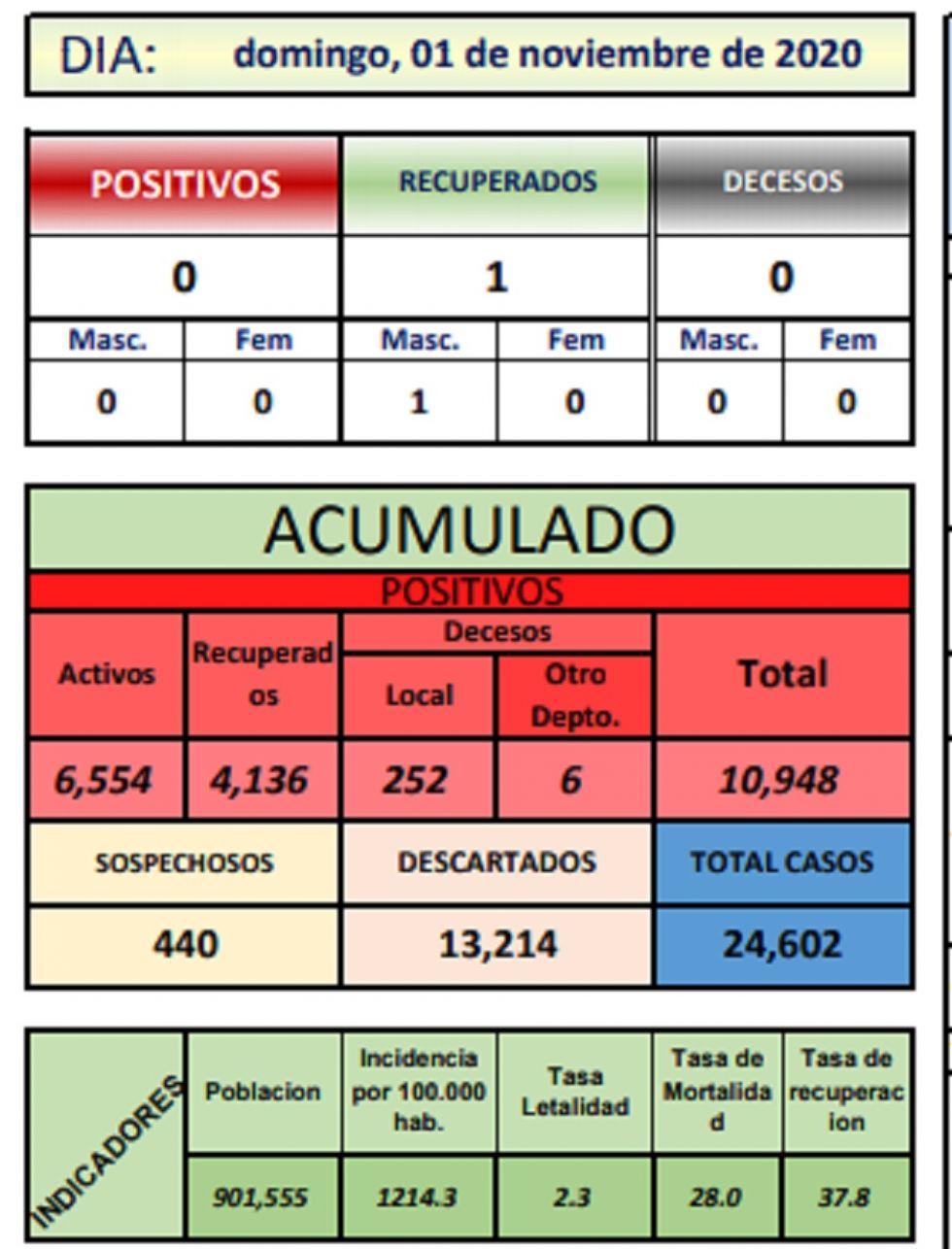 Reporte departamental del Sedes Potosí