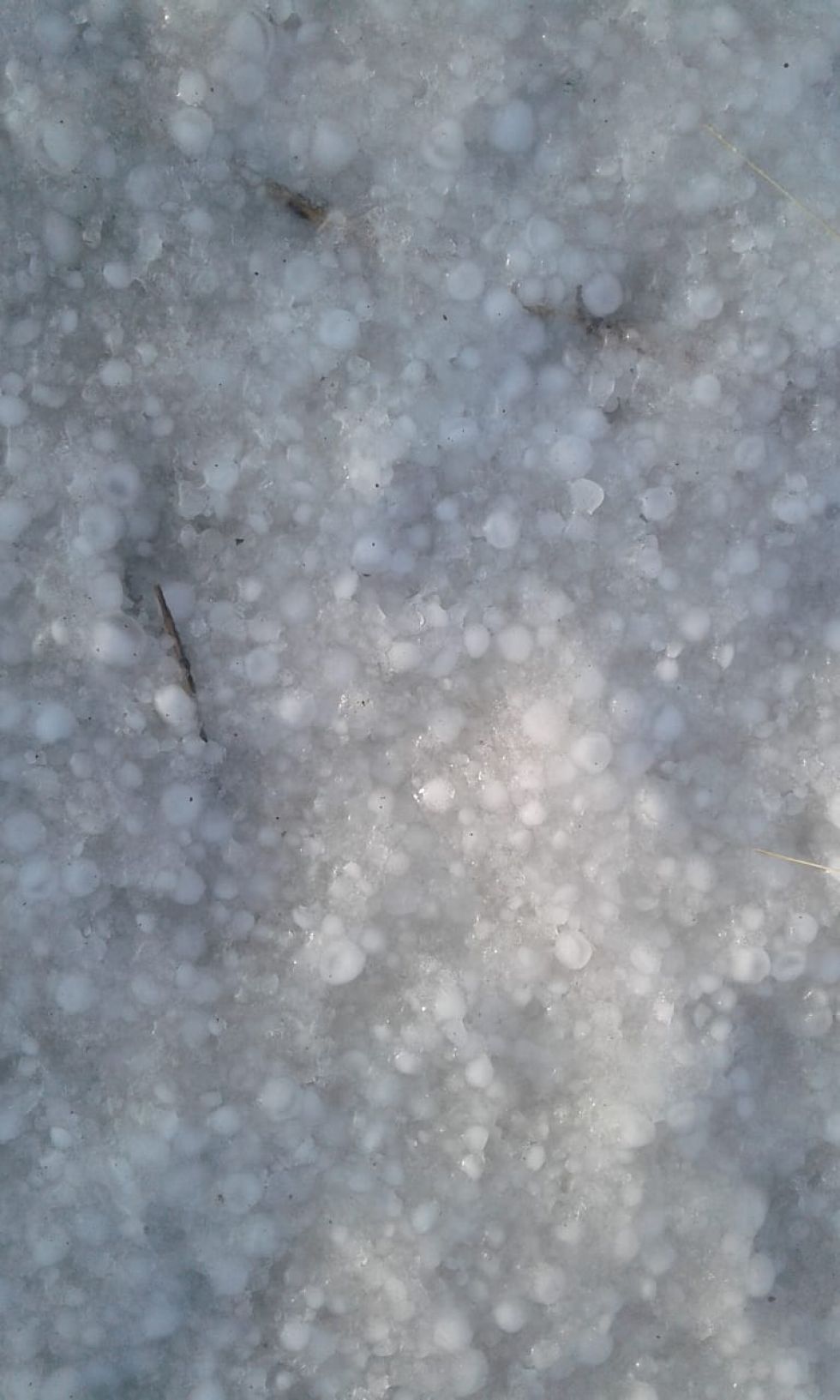 El granizo afectó varias comunidades en ambos municipios. FOTO JORGE PEÑARANDA