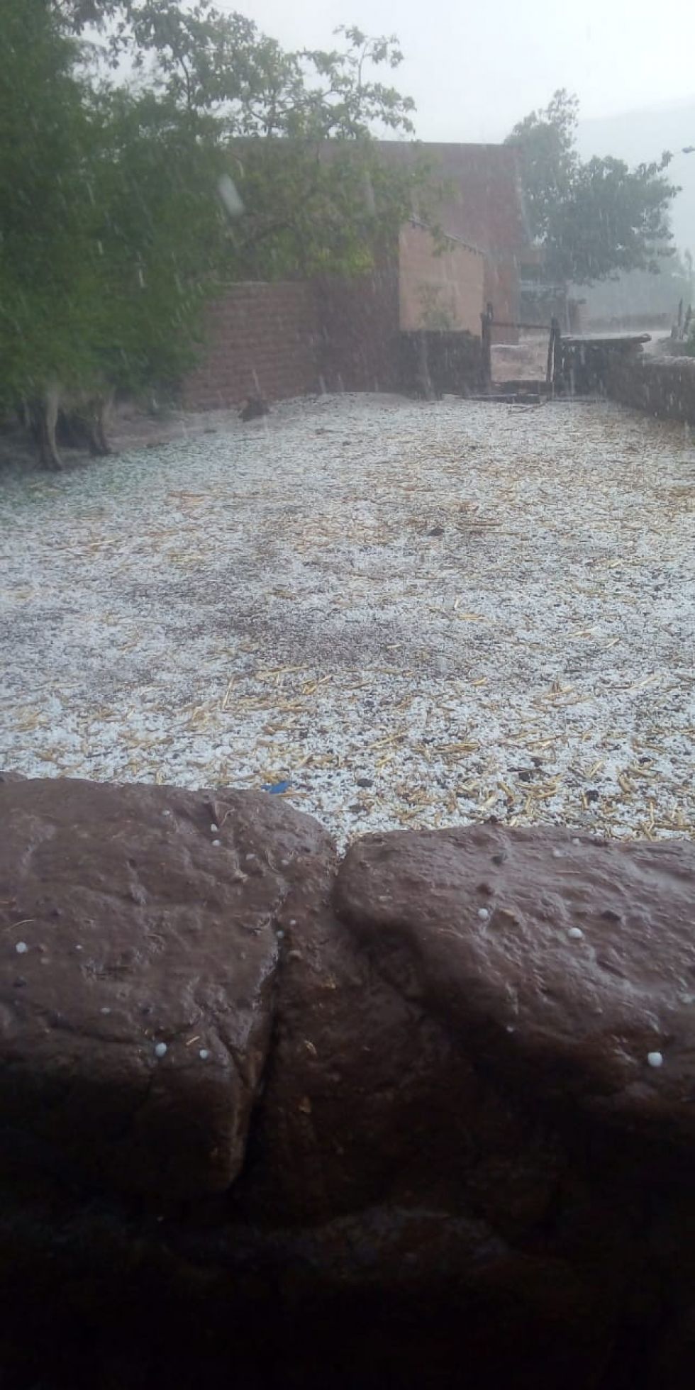 El granizo afectó varias comunidades en ambos municipios. FOTO JORGE PEÑARANDA