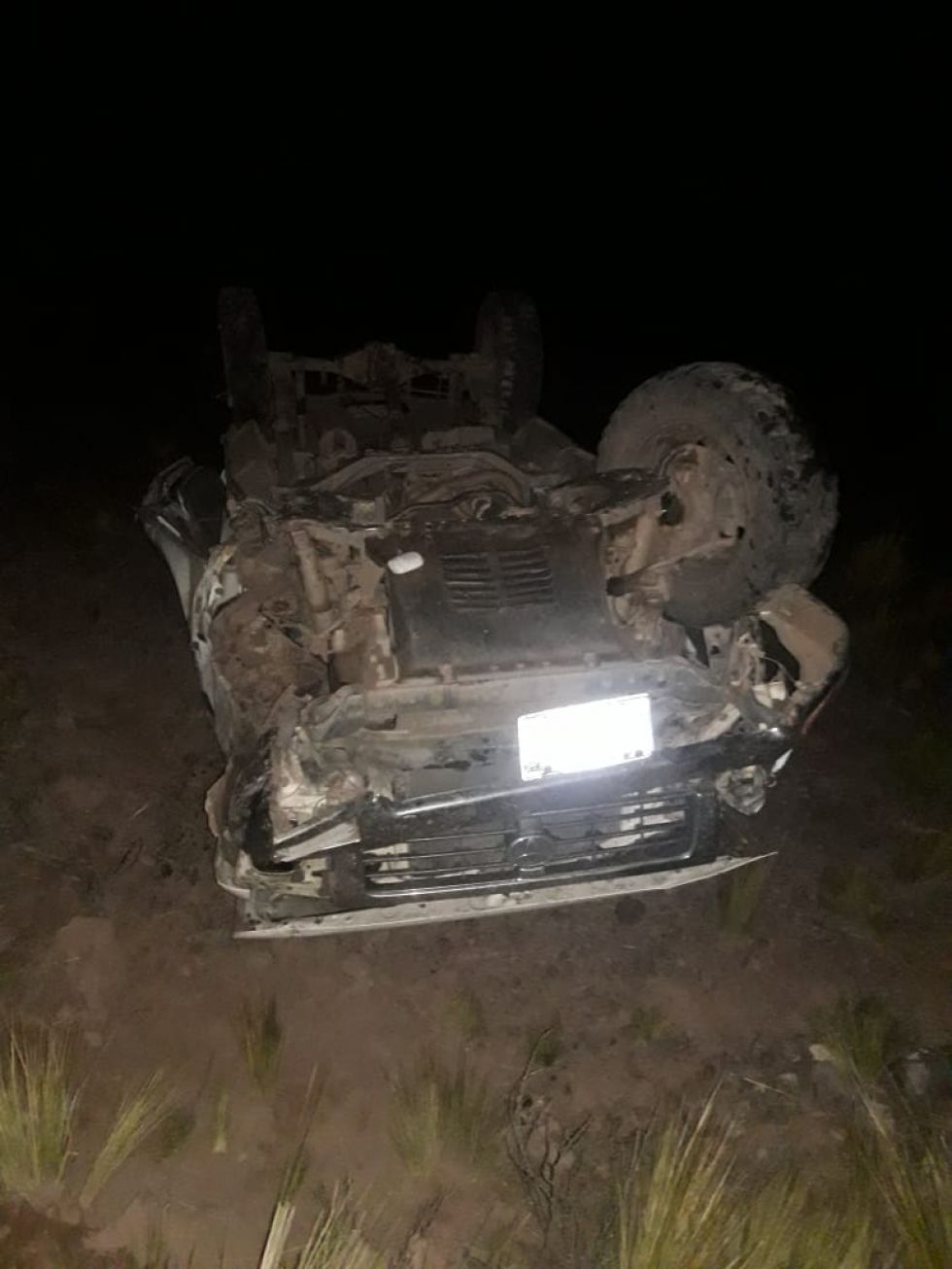El accidente ocurrió de noche.