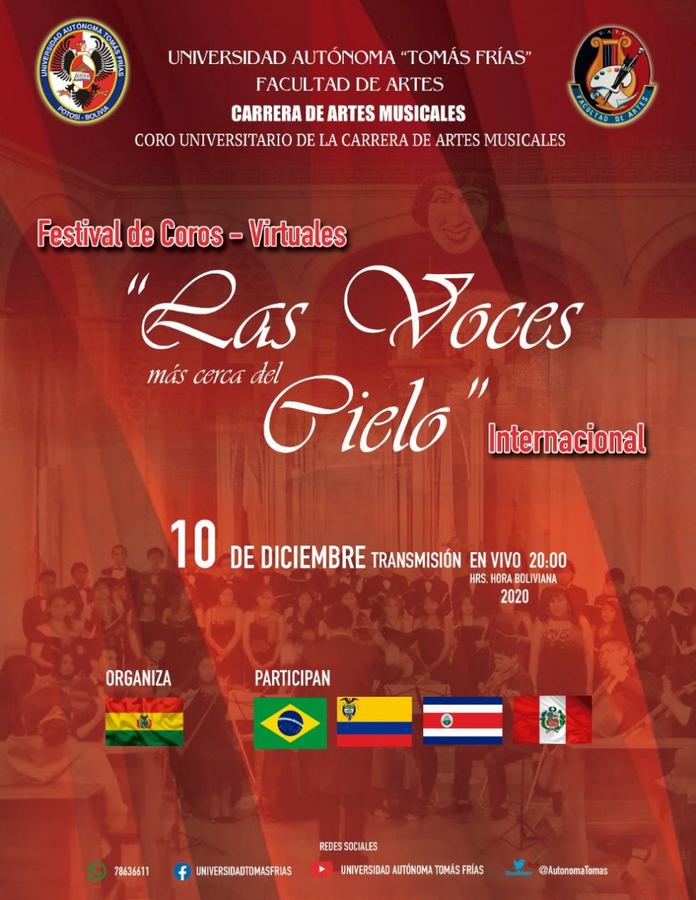 La actividad virtual será esta noche desde las 20:00