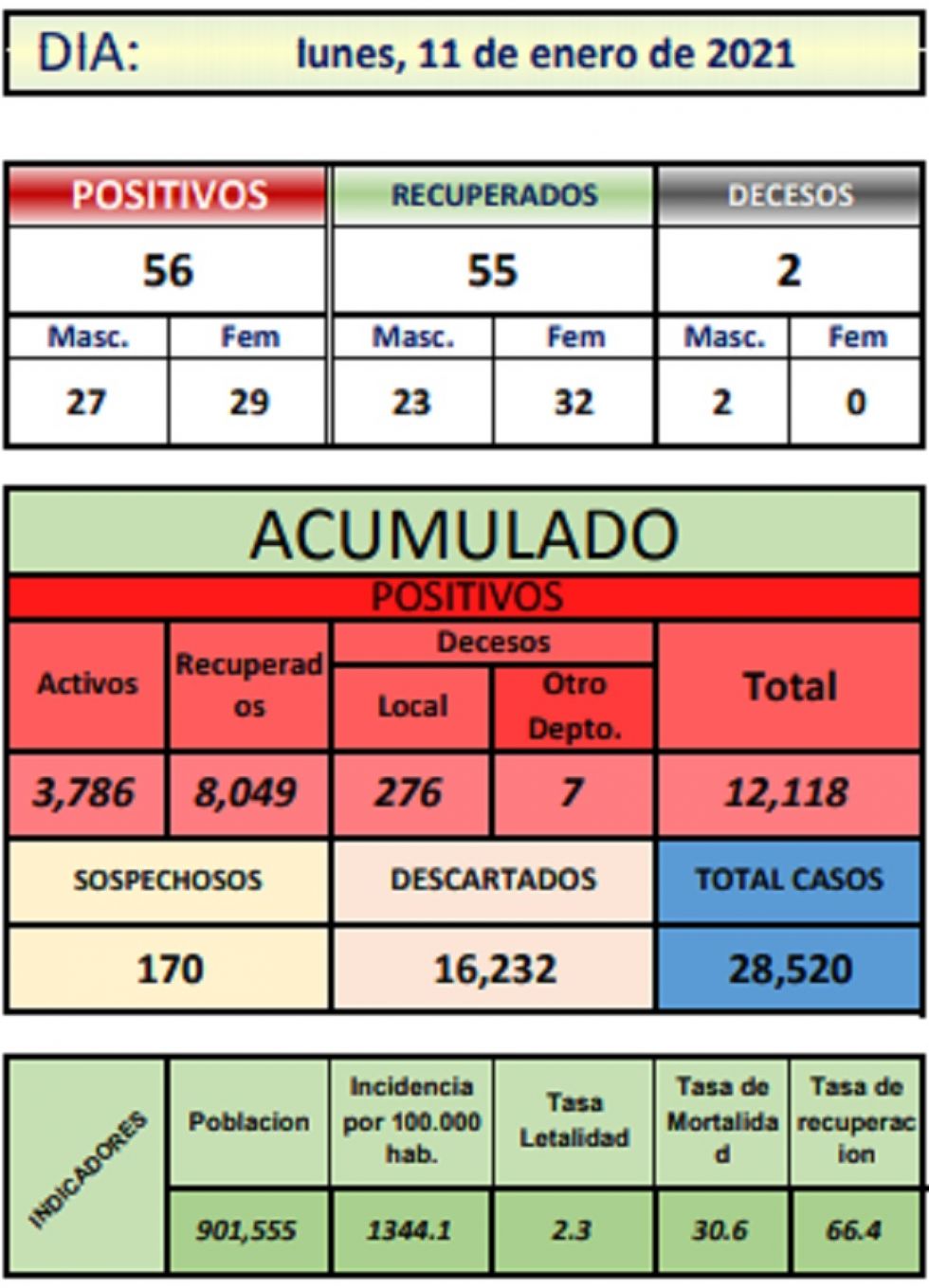 Reporte departamental del Sedes Potosí