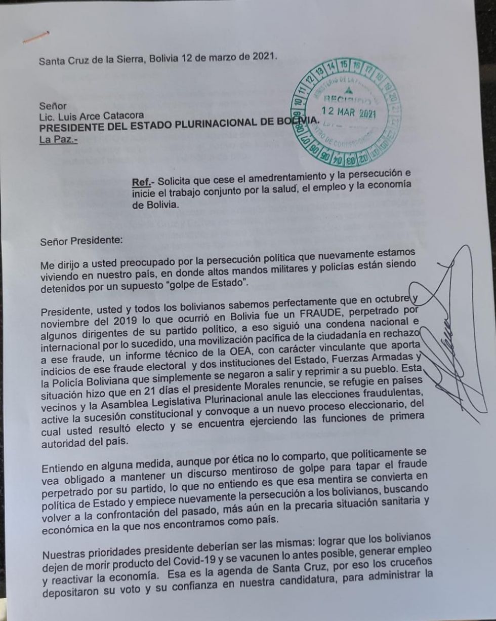 El pronunciamiento de Camacho.