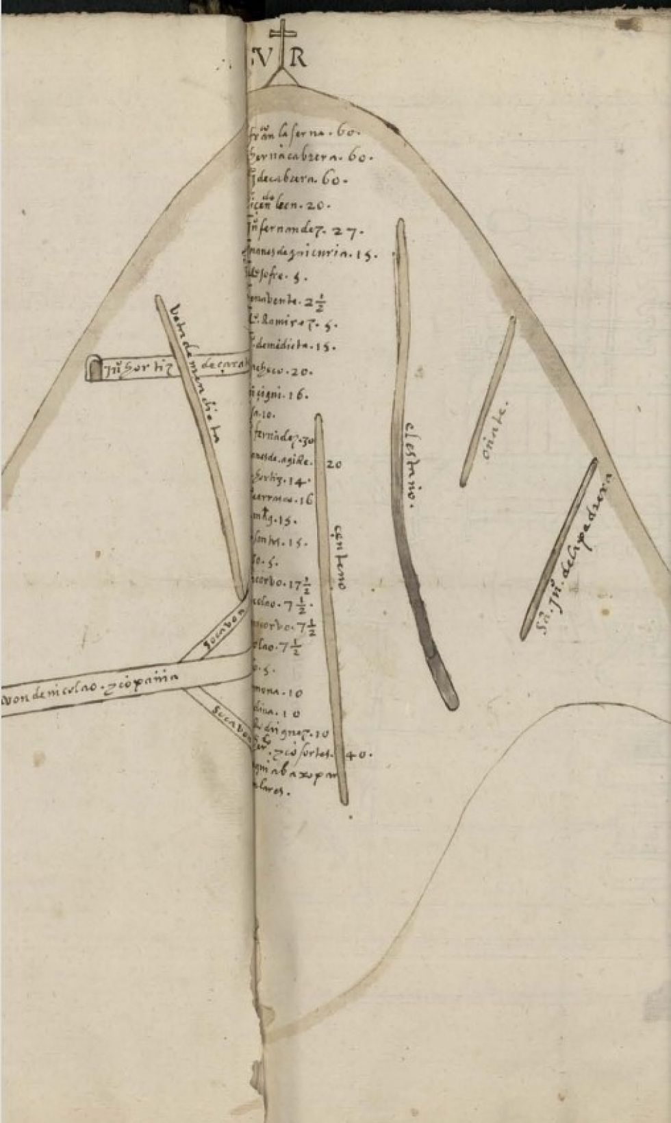 Con el documento también están croquis del Cerro Rico.