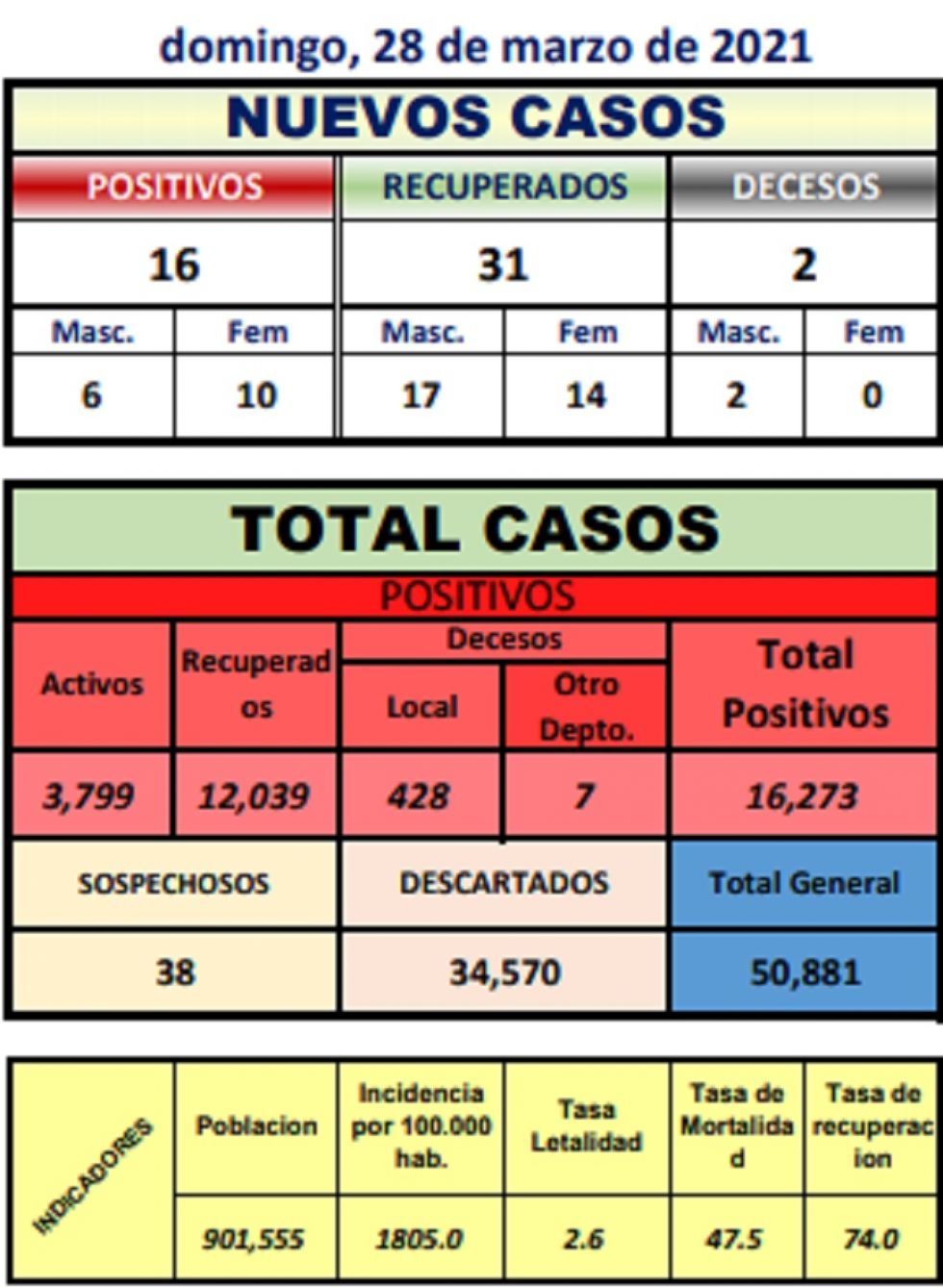Reporte departamental del Sedes Potosí