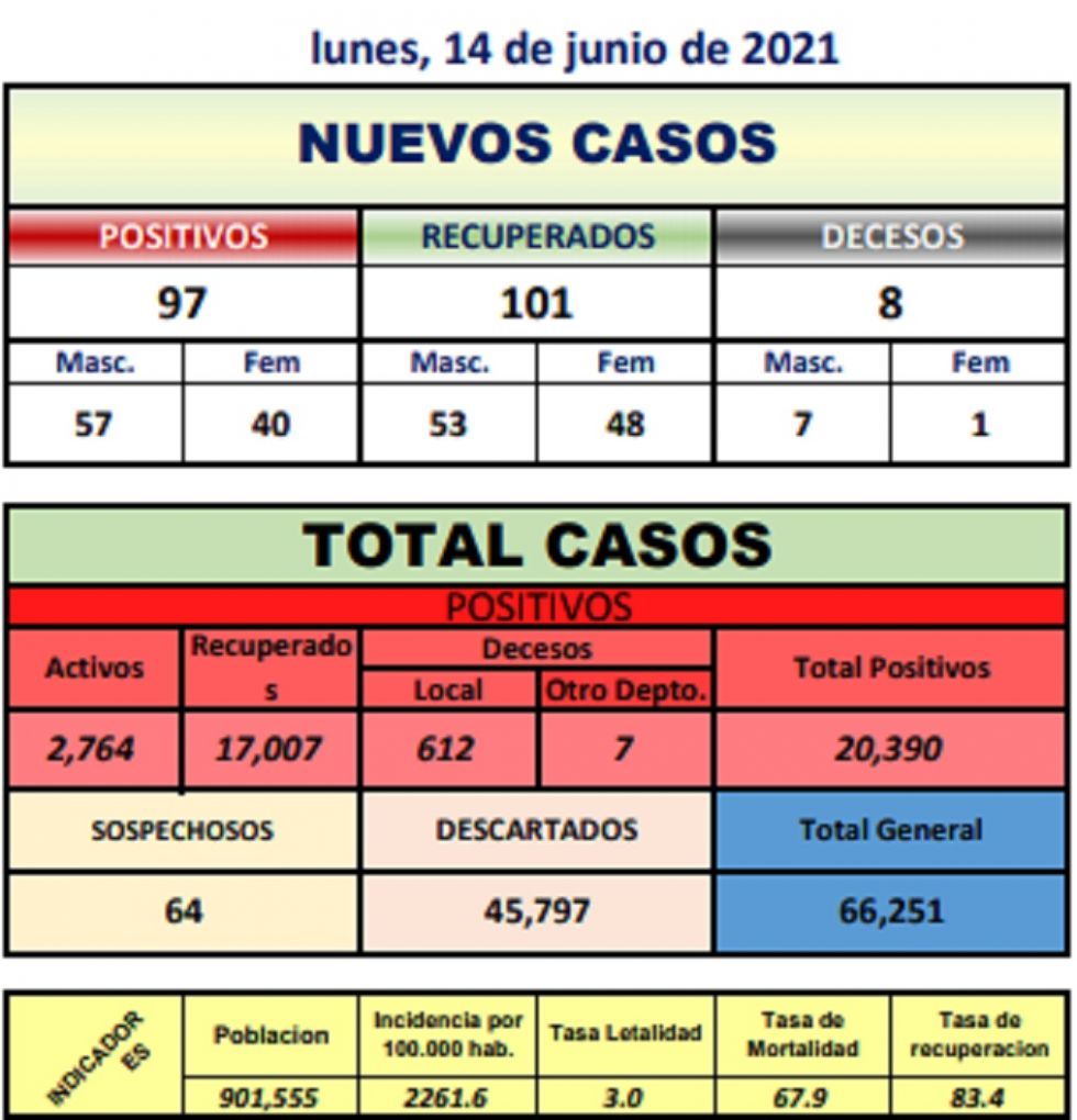 Reporte departamental del Sedes Potosí