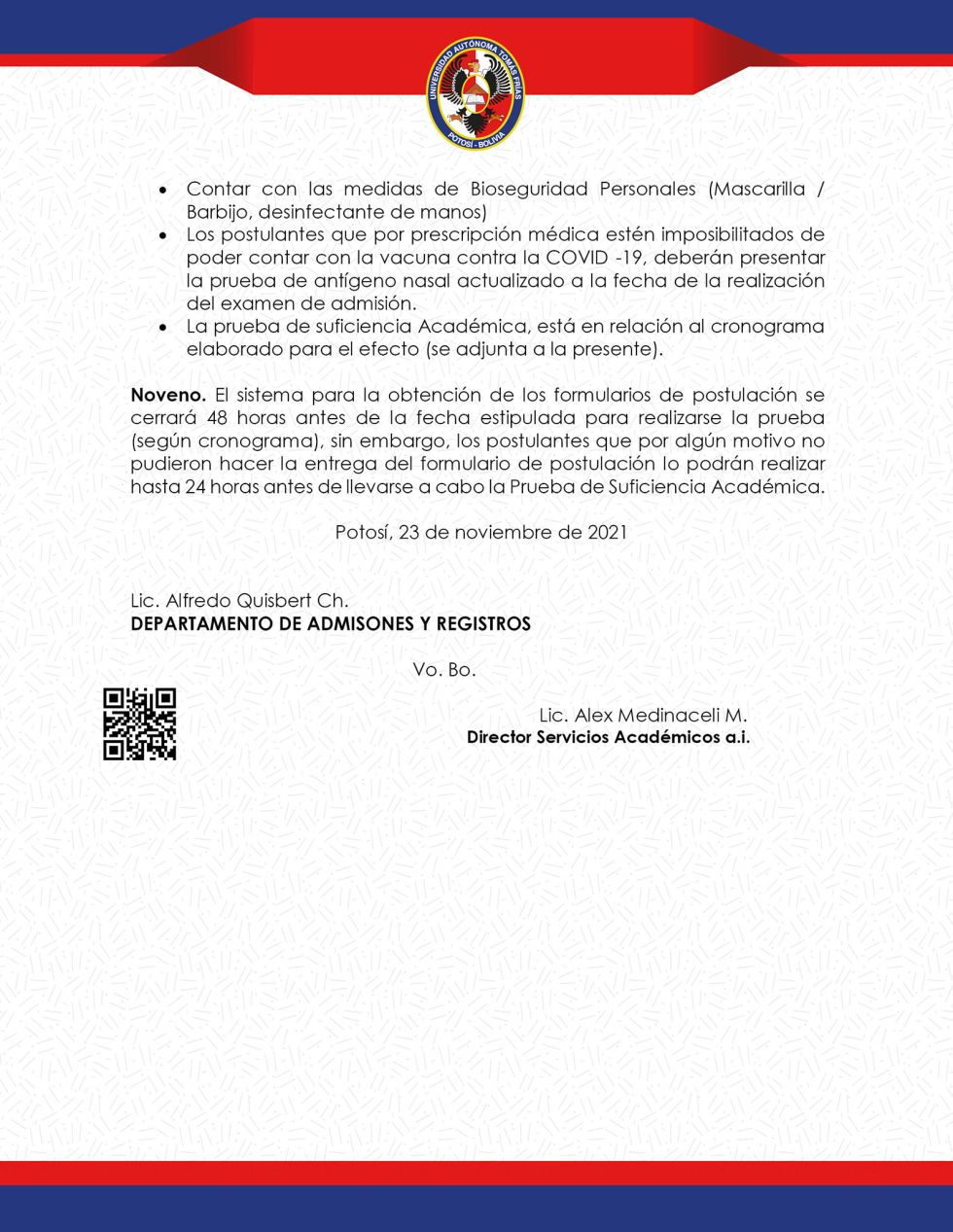 La UATF difundió la convocatoria