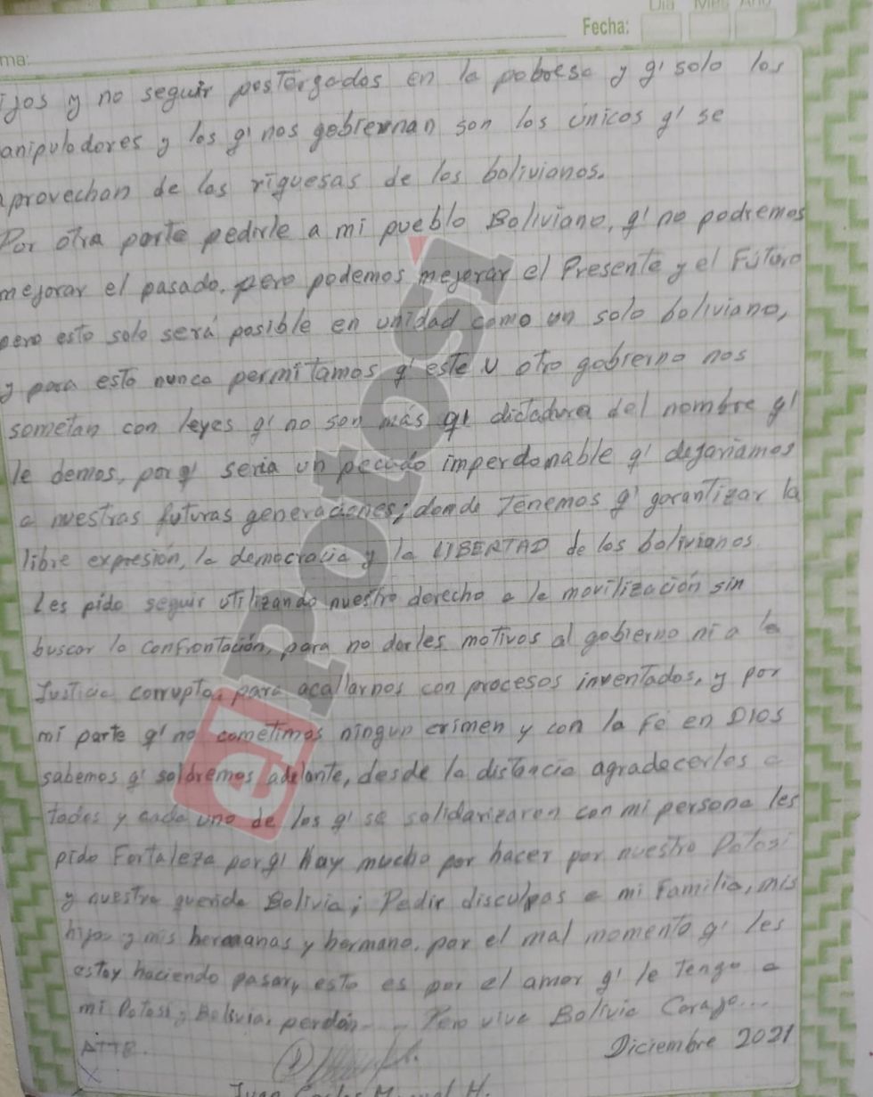 La carta.